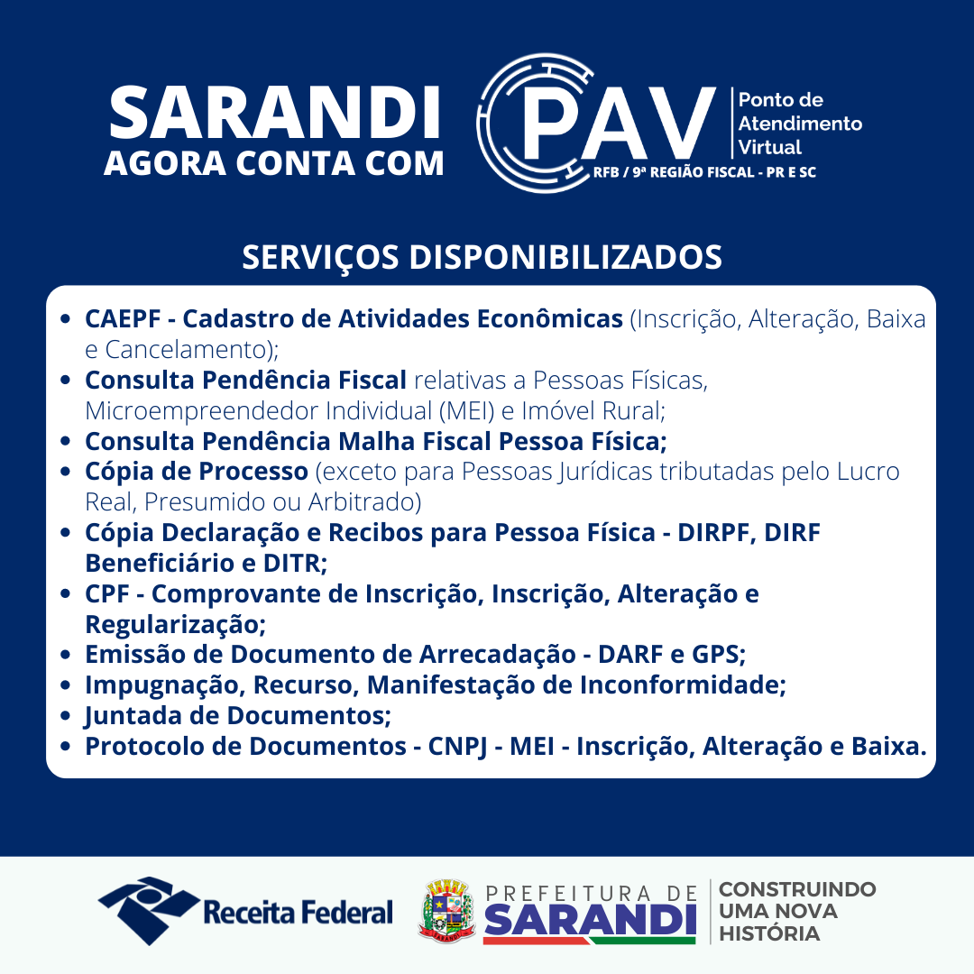 Município de Sarandi contará com Ponto de Atendimento Virtual (PAV)